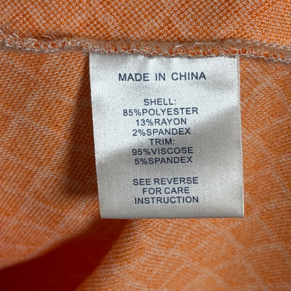 Tyler Boe Orange White Geometric Lattice Bell Sleeve Shift Dress Large 60s Retro - Picture 5 of 9